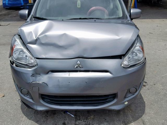 ML32A3HJ5FH036655 - 2015 MITSUBISHI MIRAGE DE GRAY photo 7