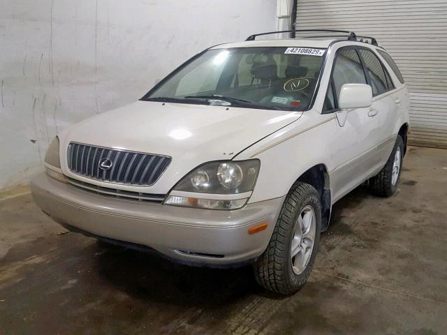 JT6HF10U1X0063930 - 1999 LEXUS RX 300 WHITE photo 2