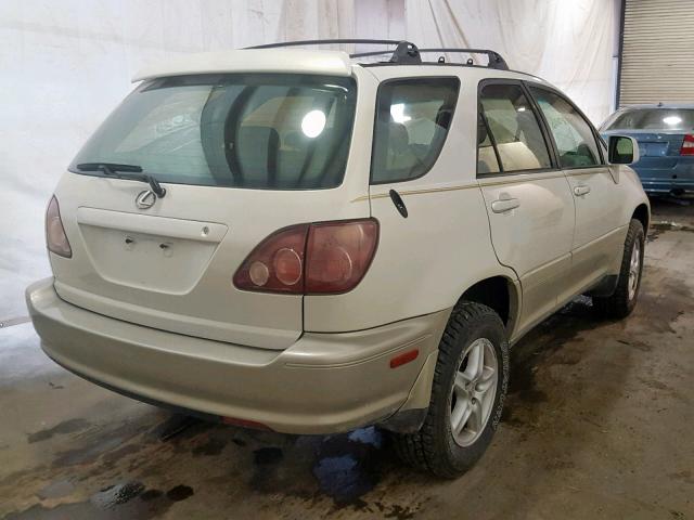 JT6HF10U1X0063930 - 1999 LEXUS RX 300 WHITE photo 4