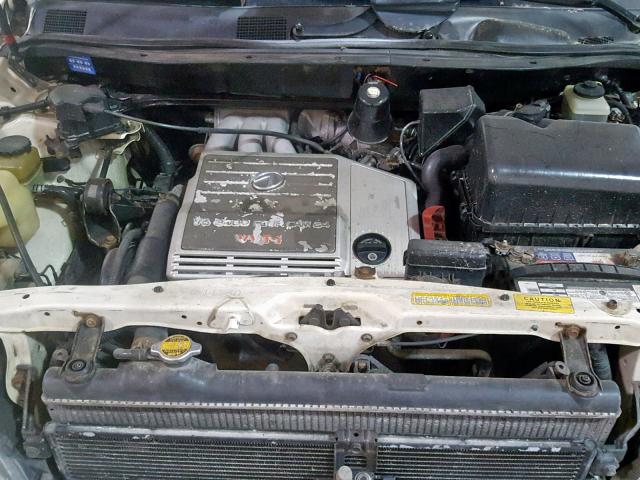 JT6HF10U1X0063930 - 1999 LEXUS RX 300 WHITE photo 7