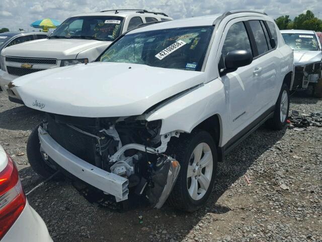 1C4NJCBA4GD793865 - 2016 JEEP COMPASS SP WHITE photo 2