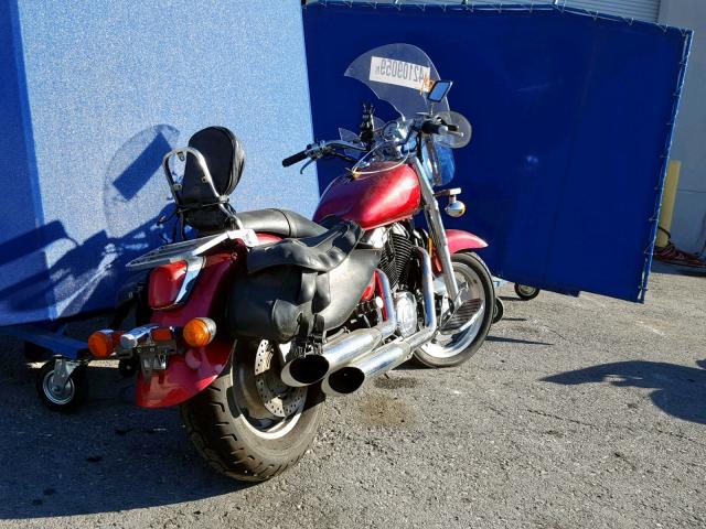 1HFSC43074A400548 - 2004 HONDA VT1100 C2 RED photo 4