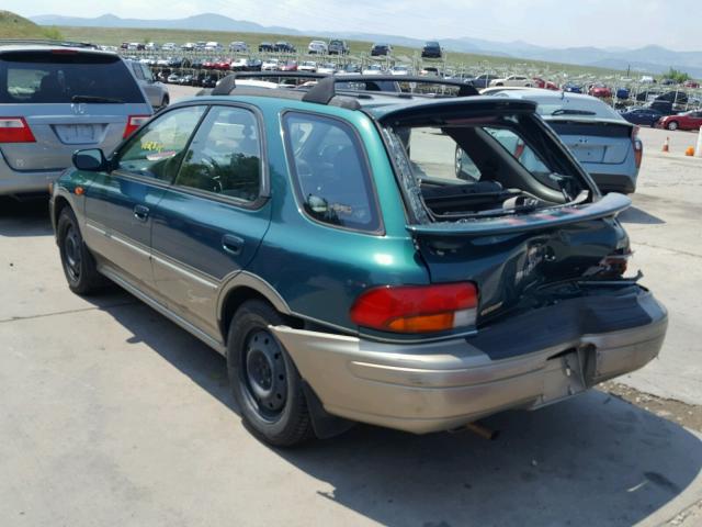 JF1GF4856YG807068 - 2000 SUBARU IMPREZA OU GREEN photo 3