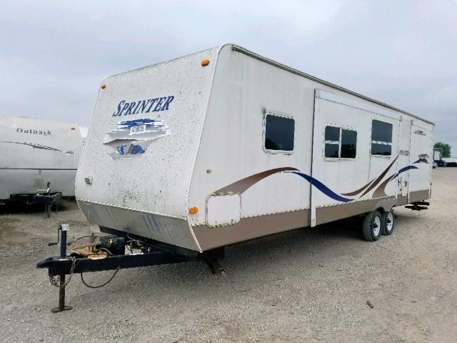 4YDT3112X8L531370 - 2008 KEYSTONE SPRINTER WHITE photo 2