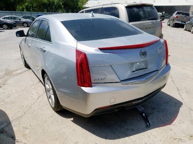 1G6AA5RA6D0174660 - 2013 CADILLAC ATS SILVER photo 3