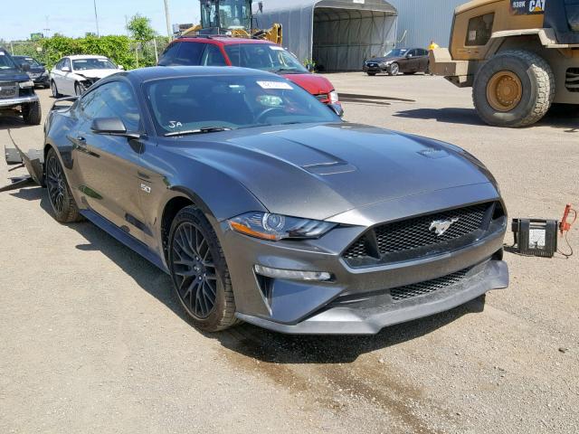1FA6P8CF5J5150412 - 2018 FORD MUSTANG GT CHARCOAL photo 1