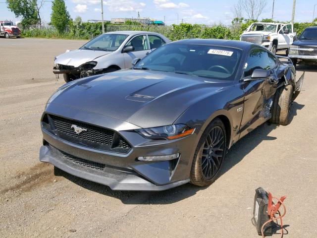 1FA6P8CF5J5150412 - 2018 FORD MUSTANG GT CHARCOAL photo 2