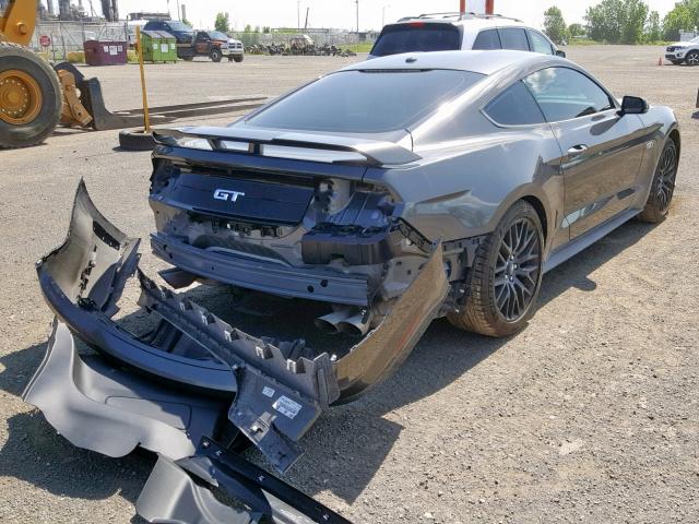 1FA6P8CF5J5150412 - 2018 FORD MUSTANG GT CHARCOAL photo 4