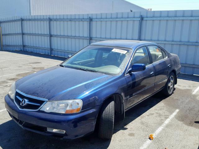 19UUA56682A010247 - 2002 ACURA 3.2TL BLUE photo 2