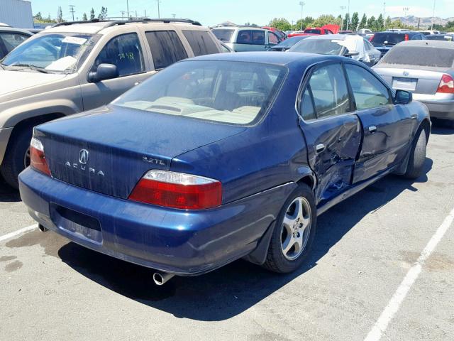 19UUA56682A010247 - 2002 ACURA 3.2TL BLUE photo 4