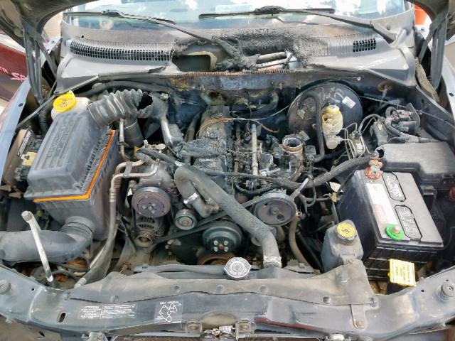 1B7FL26P6WS704315 - 1998 DODGE DAKOTA BLACK photo 7