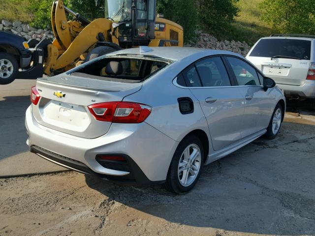 1G1BE5SM3H7268205 - 2017 CHEVROLET CRUZE LT SILVER photo 4