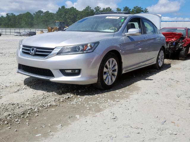 1HGCR2F86EA301452 - 2014 HONDA ACCORD EXL SILVER photo 2