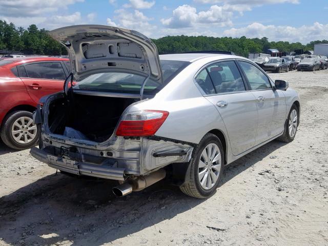 1HGCR2F86EA301452 - 2014 HONDA ACCORD EXL SILVER photo 4