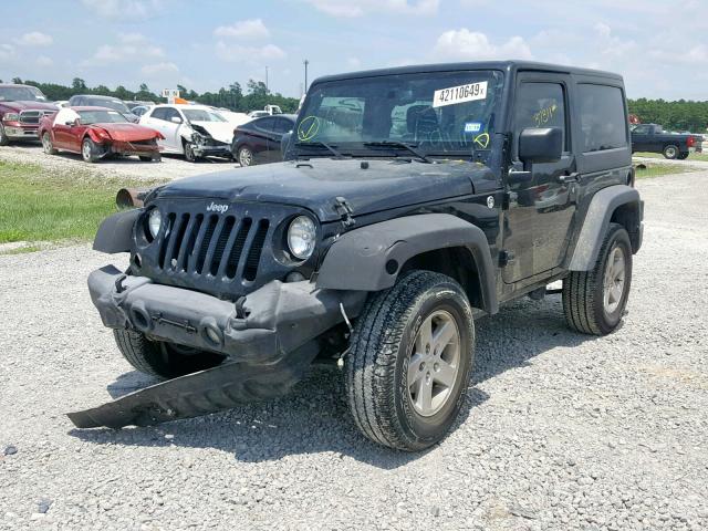 1C4AJWAG6FL761333 - 2015 JEEP WRANGLER S BLACK photo 2