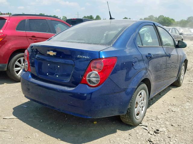 1G1JA5SH5E4122363 - 2014 CHEVROLET SONIC LS BLUE photo 4