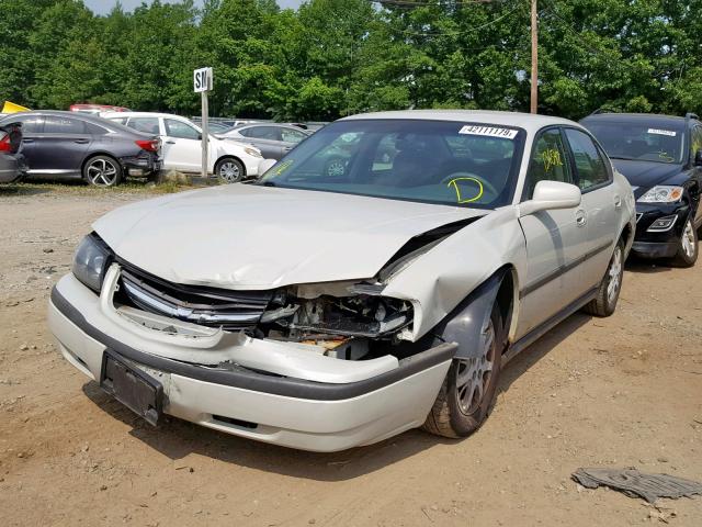 2G1WF52E649386264 - 2004 CHEVROLET IMPALA WHITE photo 2