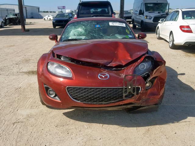 JM1NC2PF3C0221616 - 2012 MAZDA MX-5 MIATA RED photo 9