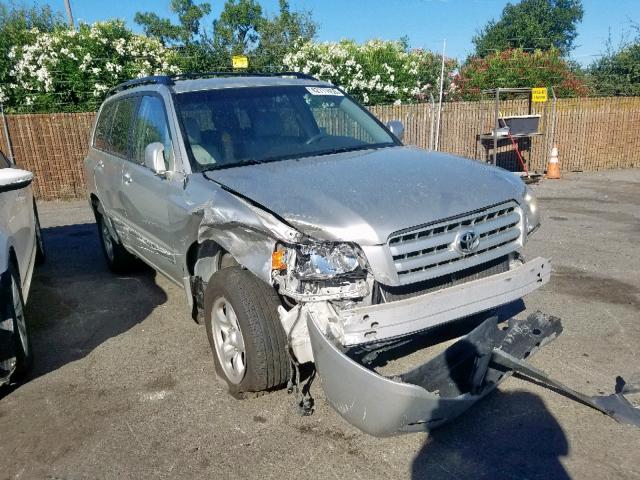 JTEDD21A650125337 - 2005 TOYOTA HIGHLANDER SILVER photo 1