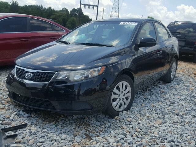 KNAFU4A23B5383389 - 2011 KIA FORTE EX BLACK photo 2