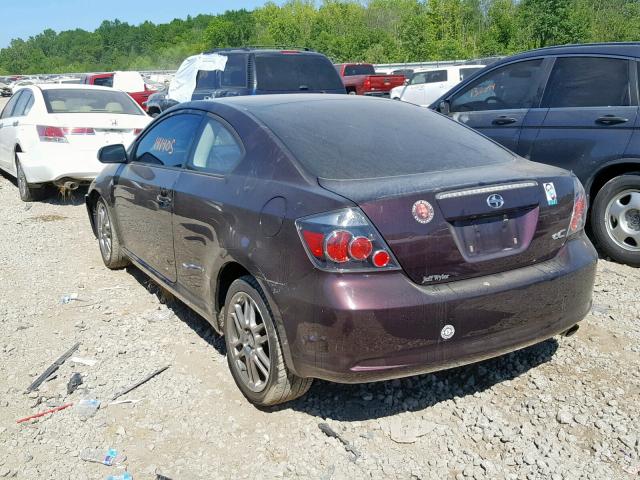 JTKDE3B76A0307732 - 2010 TOYOTA SCION TC იასამნისფერი ფოტო 3