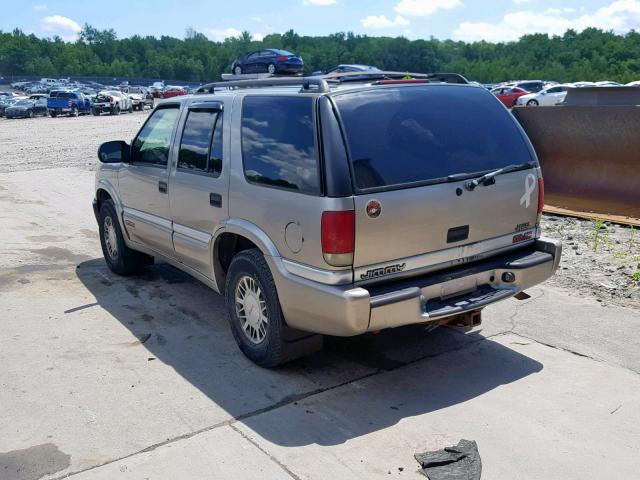 1GKDT13W012150232 - 2001 GMC JIMMY SILVER photo 3