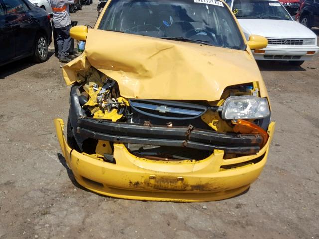 KL1TD66617B707842 - 2007 CHEVROLET AVEO BASE Sarı foto 7