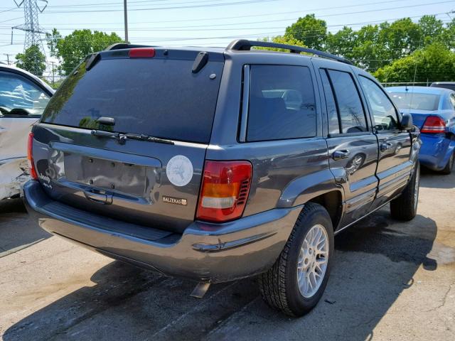 1J4GW58S34C432919 - 2004 JEEP GRAND CHER GRAY photo 4