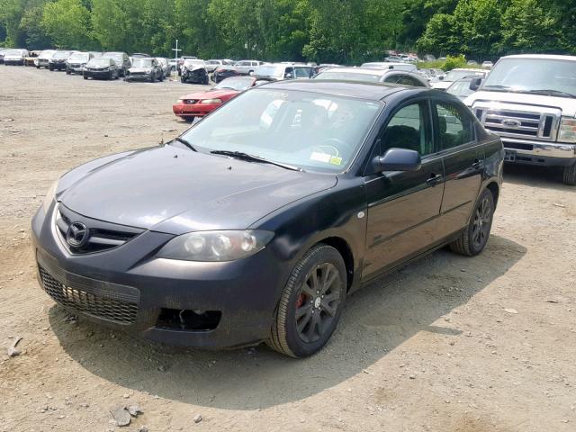 JM1BK323171728040 - 2007 MAZDA 3 S BLACK photo 2