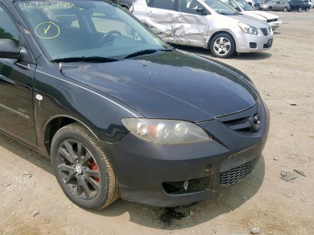 JM1BK323171728040 - 2007 MAZDA 3 S BLACK photo 9