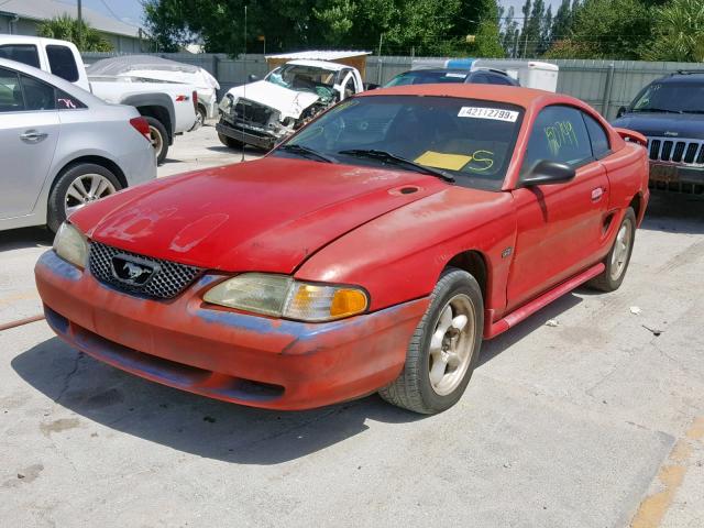 1FALP42X4VF198294 - 1997 FORD MUSTANG GT RED photo 2