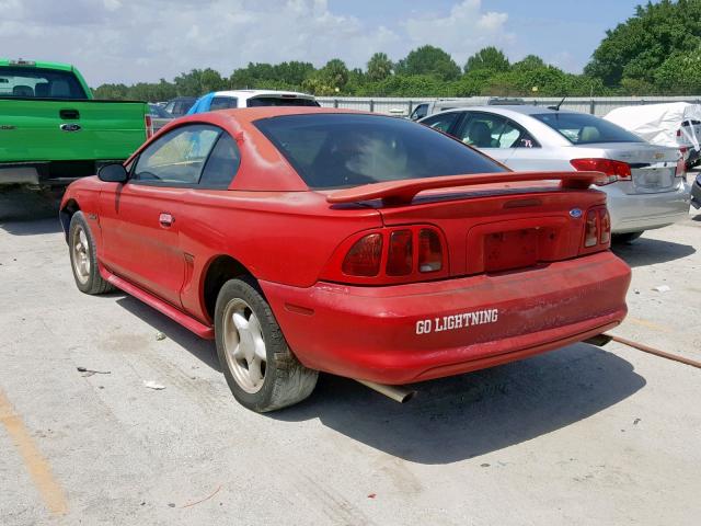 1FALP42X4VF198294 - 1997 FORD MUSTANG GT RED photo 3