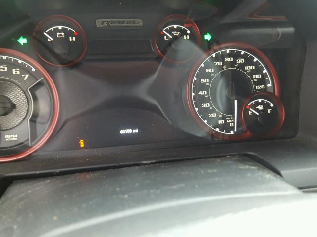 1C6RR7YTXHS567635 - 2017 RAM 1500 REBEL შავი ფოტო 8