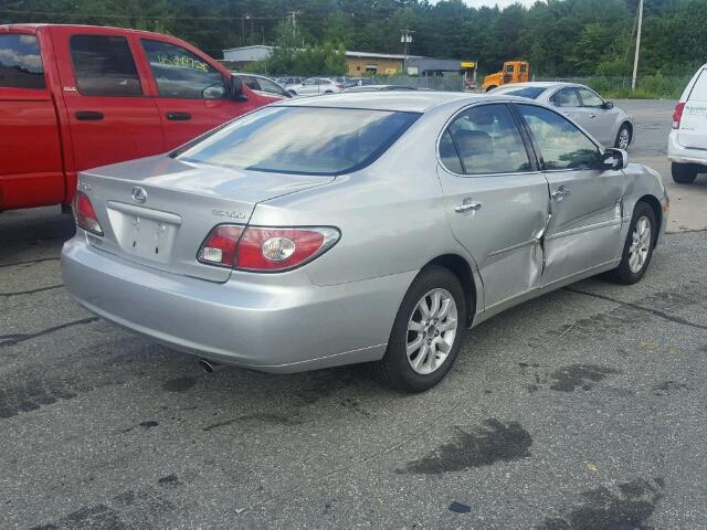 JTHBF30G136006301 - 2003 LEXUS ES 300 SILVER photo 4