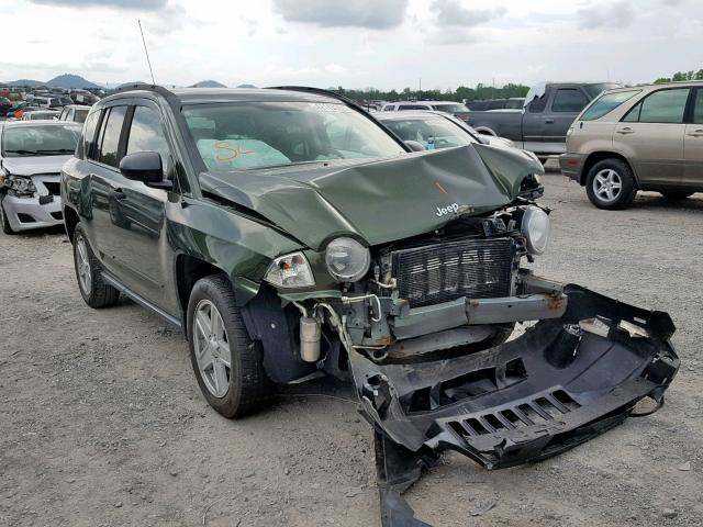 1J8FF47W38D648939 - 2008 JEEP COMPASS SP მწვანე ფოტო 1