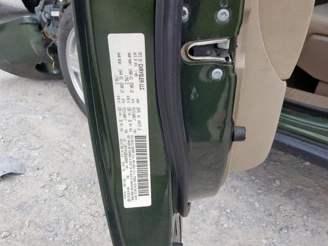 1J8FF47W38D648939 - 2008 JEEP COMPASS SP მწვანე ფოტო 10