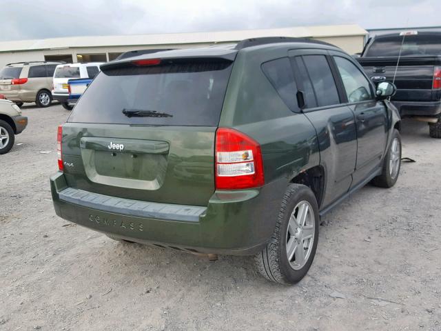1J8FF47W38D648939 - 2008 JEEP COMPASS SP მწვანე ფოტო 4