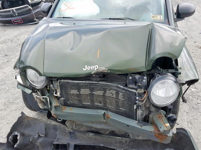 1J8FF47W38D648939 - 2008 JEEP COMPASS SP მწვანე ფოტო 7