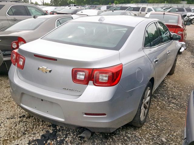 1G11H5SLXEF165553 - 2014 CHEVROLET MALIBU LTZ ვერცხლისფერი ფოტო 4