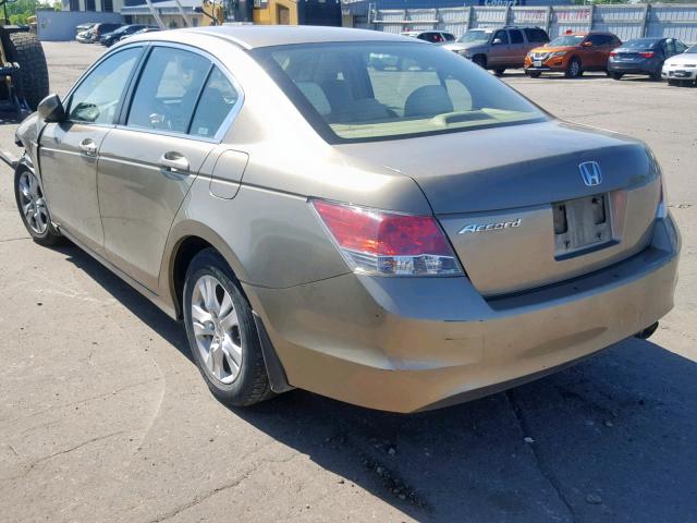 1HGCP26428A091956 - 2008 HONDA ACCORD LXP GOLD photo 3