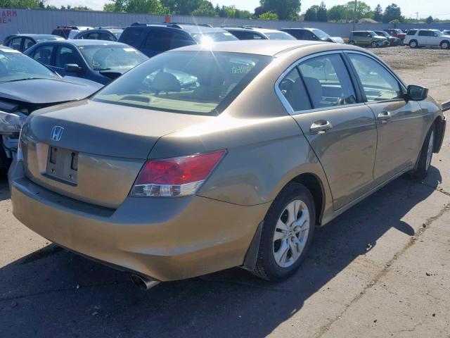 1HGCP26428A091956 - 2008 HONDA ACCORD LXP GOLD photo 4