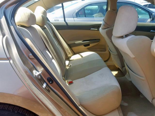 1HGCP26428A091956 - 2008 HONDA ACCORD LXP GOLD photo 6