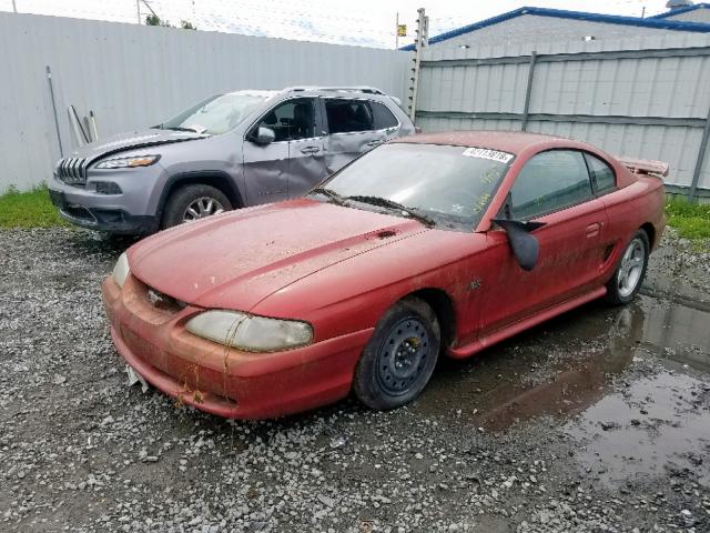 1FALP42T5RF218846 - 1994 FORD MUSTANG GT RED photo 2