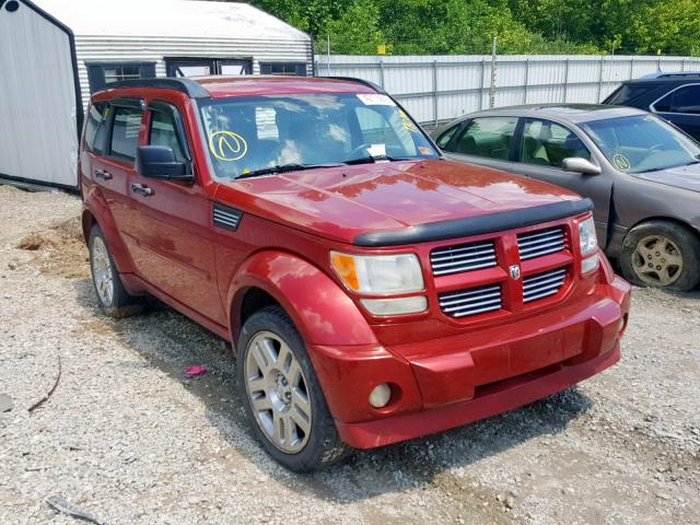 1D8GT586X7W677402 - 2007 DODGE NITRO R/T MAROON photo 1