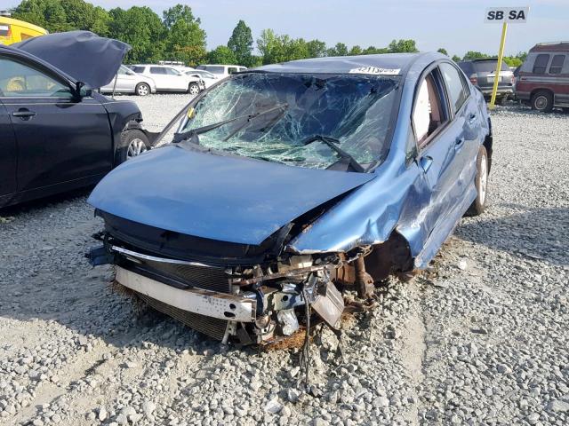 2HGFA16649H331750 - 2009 HONDA CIVIC LX-S BLUE photo 2