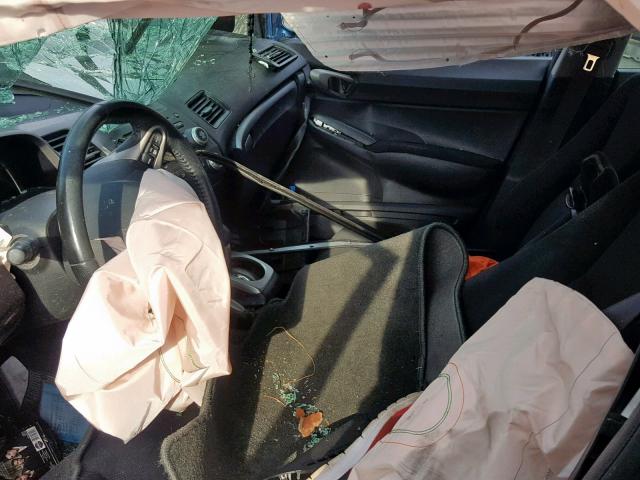 2HGFA16649H331750 - 2009 HONDA CIVIC LX-S BLUE photo 5