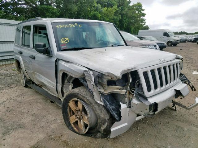 1J8HG48K76C131518 - 2006 JEEP COMMANDER SILVER photo 1