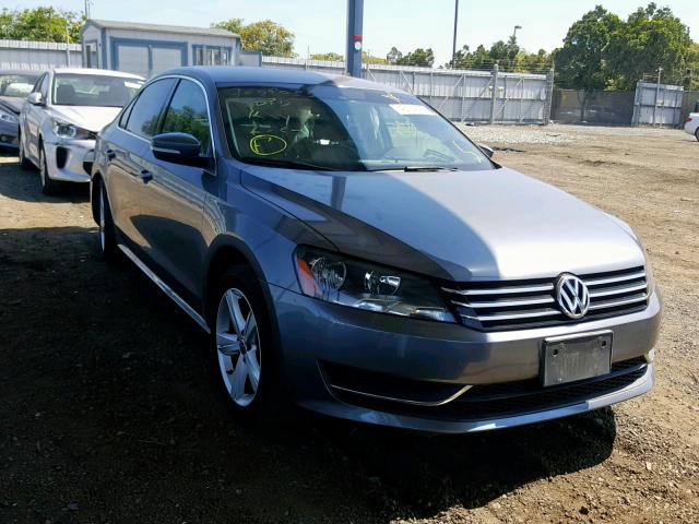 1VWBP7A30DC036469 - 2013 VOLKSWAGEN PASSAT SE CHARCOAL photo 1