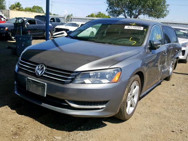 1VWBP7A30DC036469 - 2013 VOLKSWAGEN PASSAT SE CHARCOAL photo 2