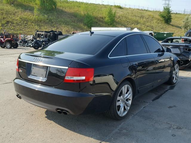 WAUDN74FX8N077111 - 2008 AUDI S6 QUATTRO BLACK photo 4